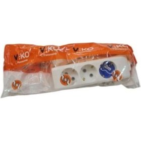 Resim Viko Panasonic Topraklı Çocuk Korumalı Üçlü Grup Priz 2 M 