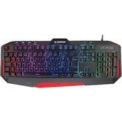 Resim Roses Store Rampage Kb-Rx7 Alpor Pro Siyah Usb Rgb Aydınlatmalı Q Gaming Oyuncu Klavyesi 