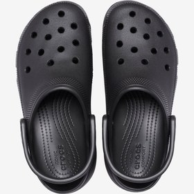 Resim Crocs Classic Platform Clog Kadın Siyah Günlük Terlik 