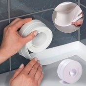 Resim 5 Metre Süper Yapışkan Su Geçirmez Beyaz Kendinden Yapışkanlı Kaplama Bantı, PVC Malzeme, Mutfak, Banyo, Tuvalet, Oturma Odası, Yatak Odası, Ev Aletleri, Ev Malzemeleri, Yapışkanlı Bant | Dayanıklı Kaplama Bantı, Banyo Kapakları 