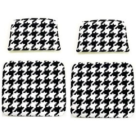 Resim Knsz minder seti 2 li zng&mğr&uslu kono kumaş tel bar sandalyesi oturma ve sırt minderi set 