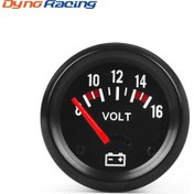 Resim Araba Modifiye Voltmetre 52mm Evrensel Yarış Voltmetresi Voltmetre 1275 