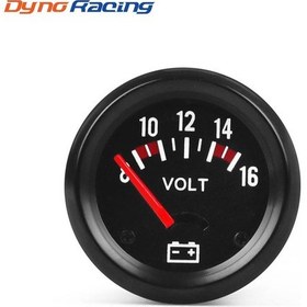 Resim Araba Modifiye Voltmetre 52mm Evrensel Yarış Voltmetresi Voltmetre 1275 