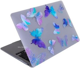 Resim McStorey MacBook Air 13 inç Uyumlu Sert Kapak Kılıf | M2 M3 M4 Modern Desenli İnce Koruyucu, Darbe ve Çizik Önleyici | A2681 A3113 A3240 Mor 