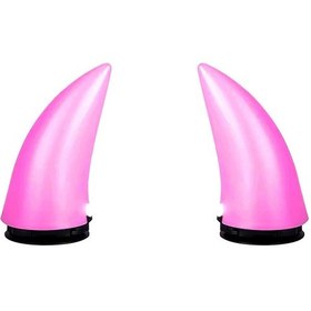 Resim Prohes Ph-346 Işıklı Sarjlı Kask Boynuzu Pembe 