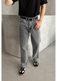 Resim Erkek Baggy Jean Pantolon Antrasit 