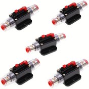 Resim 12V 24V Araba Kamyon Ses Devre Anahtarı 40A 50A 60A 80A 100A Kendi Kendini Yenileyen Fiyata Sahip Modifikasyonlu Fiyata Adaptör Arabalar, Yatlar, Karavanlar İçin - Otomatik Devre Anahtarı Koruyucu, Araç Elektriksel Koruma | Şık Siyah Fiyata Sahip | PC Malzeme Anahtarı 