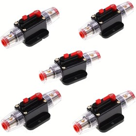 Resim 12V 24V Araba Kamyon Ses Devre Anahtarı 40A 50A 60A 80A 100A Kendi Kendini Yenileyen Fiyata Sahip Modifikasyonlu Fiyata Adaptör Arabalar, Yatlar, Karavanlar İçin - Otomatik Devre Anahtarı Koruyucu, Araç Elektriksel Koruma | Şık Siyah Fiyata Sahip | PC Malzeme Anahtarı 