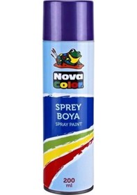 Resim Nova Color Sprey Boya 200 Ml Mor - Nc-808 