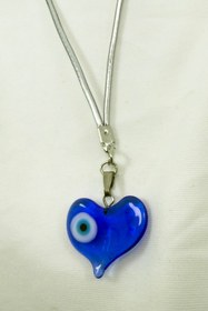 Resim biuti El Yapımı Nazarlı Cam Kalp Araba Dikiz Ayna Süsü, Yeni Araba Süsü 