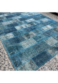 Resim Hoom Rugs Kırkyama 178 Capri Breeze El Dokuma Kilim Mavi 
