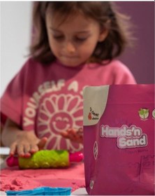 Resim Playever Hands'n Sand Doğal Kinetik Kum 3kg - 6 Renk Çok Renkli 
