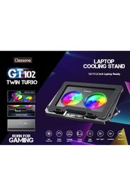 Resim Hype Store GT102 Laptop Soğutucu, 2200rpm, Rgb Işıklı, Led Display, Notebook Soğutucu Stand 