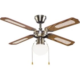 Resim Baleno 4 Kanat Ahşap Tavan Vantilatörü 