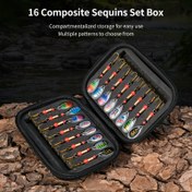 Resim LEOFISHING 16 Parça Su Geçirmez Kılıflı Kaşık Balıkçılık Yem Seti - Tatlısu & Tuzlu Su Balıkçılığı için Premium Metal Sert Yemler, Balıkçılık Yemi 