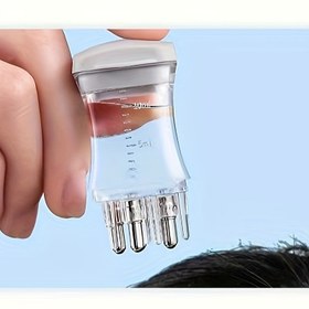 Resim 1 adet Rastgele Renk El Manuel Saç Masaj Aleti, Saç Büyümesi ve Rahatlama için Plastik Cilt Bakım Aracı 