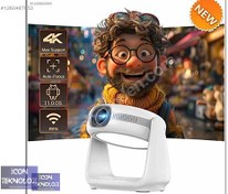 Resim HARVOX POWERBANKLI ANDROİD TV ÖZELLİKLİ PROJEKTÖR+PERDE HEDİYELİ 