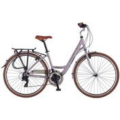 Resim Salcano Sarajevo 700 Unisex V Fren 28" Jant 21 Vites Şehir Bisikleti Açık Pembe Beyaz Beyaz - Pembe 