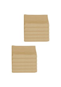 Resim 10 Lu Otel Ayak Havlusu Bukle Ayak İzli 50x70 Cm Renkli 16/2 Avs 250 Gr Kahve 