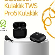 Resim Techno Stock Tws Pro 5 Bluetooth Kulaklık – Gelişmiş Ses Teknolojisi ve Uzun Batarya Ömrü 