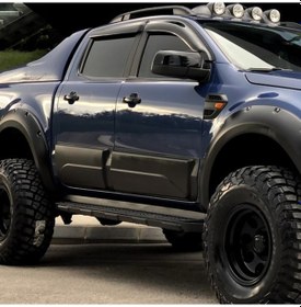 Resim Ford Ranger Uyumlu Kapı Koruma Kaplama Seti 2012-2022 