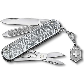 Resim Victorinox 0.6221.34 SD Brillant Classic Damast Çakı Gri 