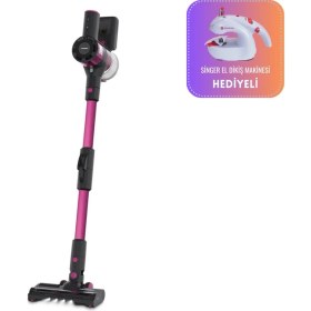Resim Blaupunkt A16T Şarjlı Vacumaster Kablosuz Dikey Süpürge, Singer El Dikiş Makinesi Hediyeli 