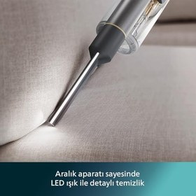 Resim Philips 7000 Serisi Aqua 25.2 V Kablosuz Dik Süpürge, PowerCyclone 12, TriActive Akıllı Başlık, 80 dk'ya kadar Çalışma Süresi, 3 Aşamalı Filtreleme, XC7053/01 