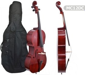 Resim Manuel Raymond MC12DC Çello (1/2 Parlak) | Sağlam Yapı Kılıf Hediyeli 