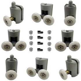 Resim Duşakabin Tekerleği Rulman 8 Li Set Teker Çapı 22 Mm 