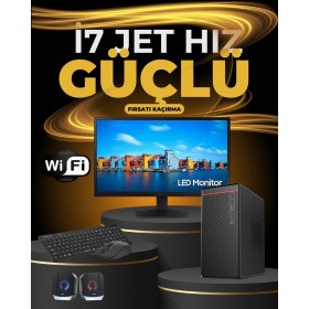 Resim Dagmor 500W BN2015236 H110 Anakart Intel I7 6 32GB Ram Ddr4 480GB SSD 18.5' Monitör Wifi Kablosuz Set 