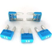 Resim MTA 5 Adet 15a Mavi Mini Bıçak Sigorta 15 Amper 