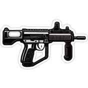 Resim 14x8 Cm Uzi Sticker Laptop Kask Araba Motor Sticker 