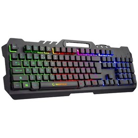 Resim Rampage Fitment KM-GX7 Kablolu Gökkuşağı Aydınlatmalı Klavye + Mouse + Kulaklık + Mouse Pad 