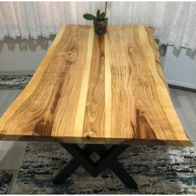 Resim Kütük Mobilya Dizayn 80x180 Kiraz Ağacı Kütük Masa 