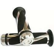 Resim Chuangyinshop Silvery Universal Motosiklet 22mm 7/8 Anti Kaydırmaz Handlebar Grip Honda Yamaha Suzuki Kawasaki Dirt Bike 