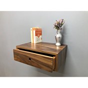 Resim MKS Design Kablosuz Şarjlı Duvara Monte Yüzer Komodin, Wireless Şarj Istasyonu Komodin 