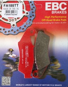 Resim Ebc Fa185tt 1997-1999 Honda Xl 600 Transalp Uyumlu Ön Fren Balatası Karbon Balata 