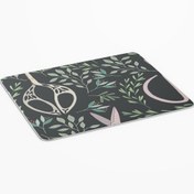 Resim Genel Markalar Yaprak Temalı Kare Baskılı Mouse Pad-1508 