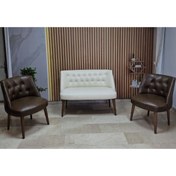 Resim Azra Aksesuar Deri Çay Seti Koltuk Takımı Oturma Grubu Cafe Mobilya Ofis-büro Mobilya Balkon Mobilya 