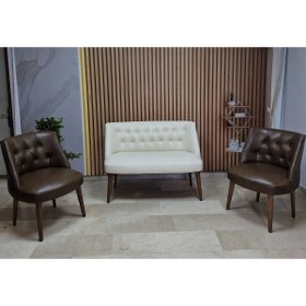 Resim Azra Aksesuar Deri Çay Seti Koltuk Takımı Oturma Grubu Cafe Mobilya Ofis-büro Mobilya Balkon Mobilya 