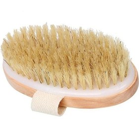 Resim El Tipi Selülit Karşıtı Doğal At Kılı Fırçası 