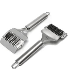 Resim Delixa Paslanmaz Çelik Erişte Makinasi Makarna Kesici Dilimleyici Kafes Rulo Hamur Kesici 