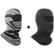 Resim GP Kompozit Motorcu Balaklava Maske Seti (1 Adet Yazlık + 1 Adet Kışlık) 