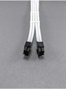 Resim MM 4+4 Pin Sleeved Cpu Uzatma Kablosu Beyaz 