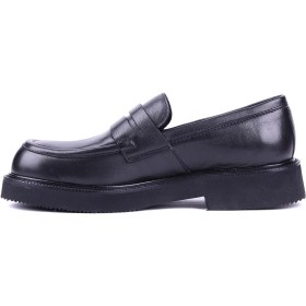 Resim Shoetyle - Hakiki Deri Siyah Renk Erkek Loafer - 666-58-02 