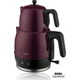 Resim 2200 Watt Xl Damlatmayan Ağız Tasarımlı Paslanmaz Çelik Çay Makinesi ve Su Isıtıcısı 