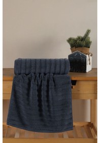 Resim Varol Wave Serisi Premium Micro Cotton Banyo Havlusu 80x150cm K.mavı/80x150cm Koyu Mavi 