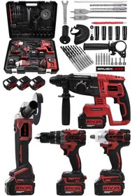 Resim JetVolt Profesyonel 4'Lü Set Şarjlı 2-26 Kırıcı Delici Hilti+125mm Taşlama+450Nm Somun Sökme+13mm Da 