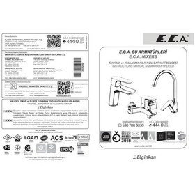 Resim Eca Luna Yüksek Tip Lavabo Bataryası 102808949 